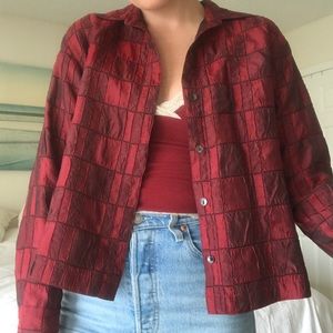 Vintage Red Chico’s Design Jacket Size 0